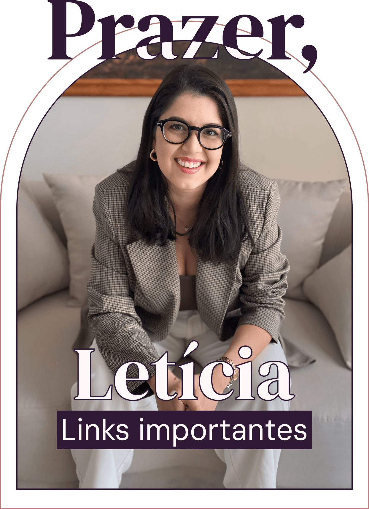 Foto de Letícia Medeiros com o título: Prazer, Letícia. Links importantes